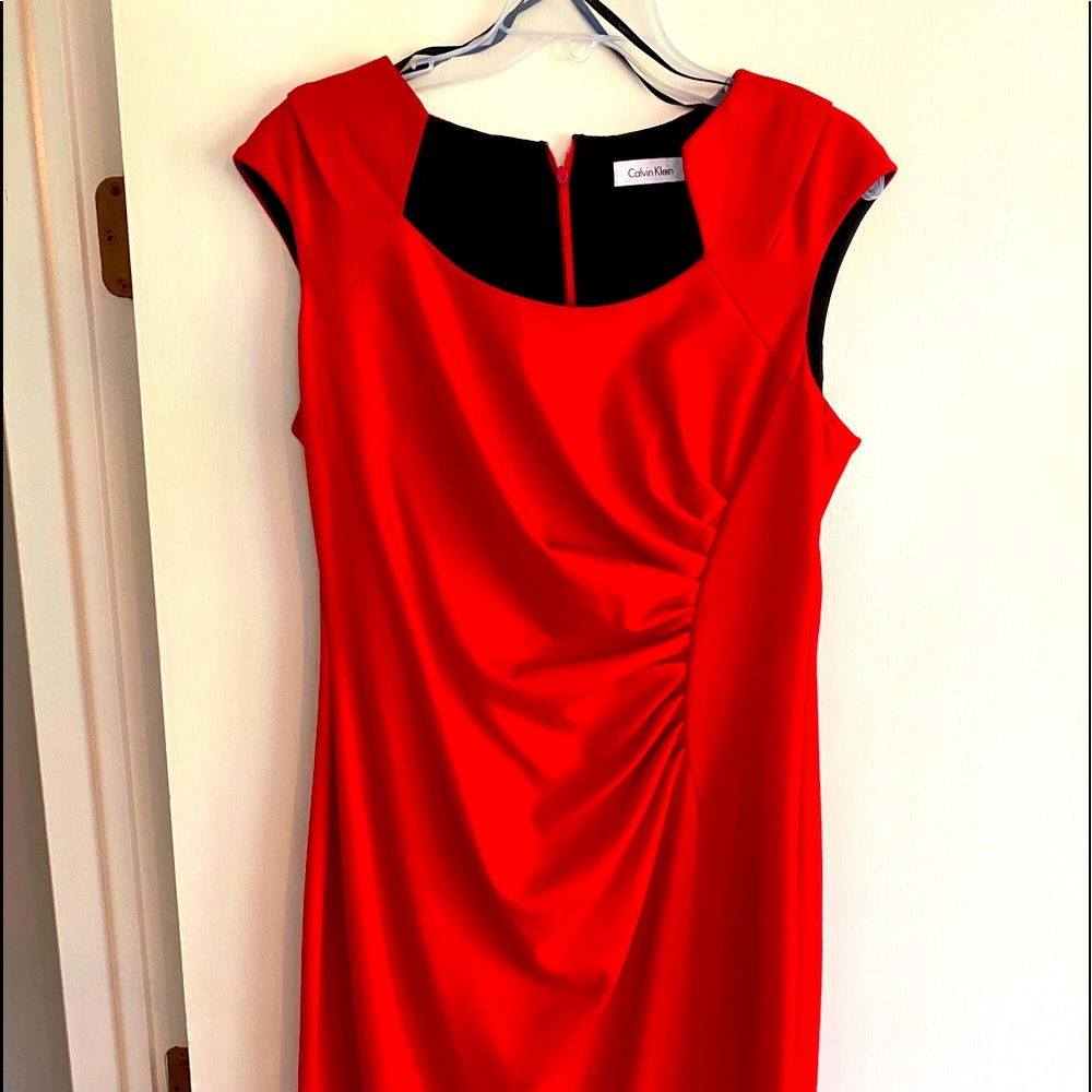 Calvin Kelin Sexy Red Dress